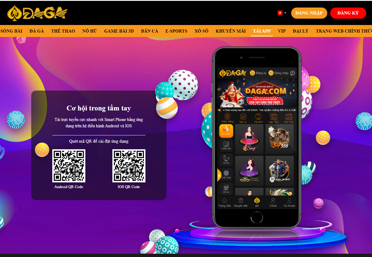 Tải app daga về IOS